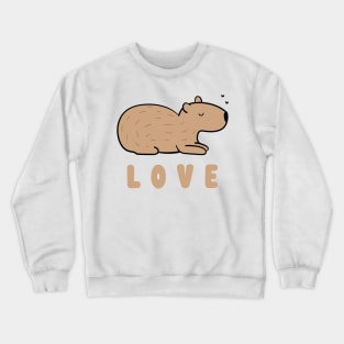 capybara love Crewneck Sweatshirt